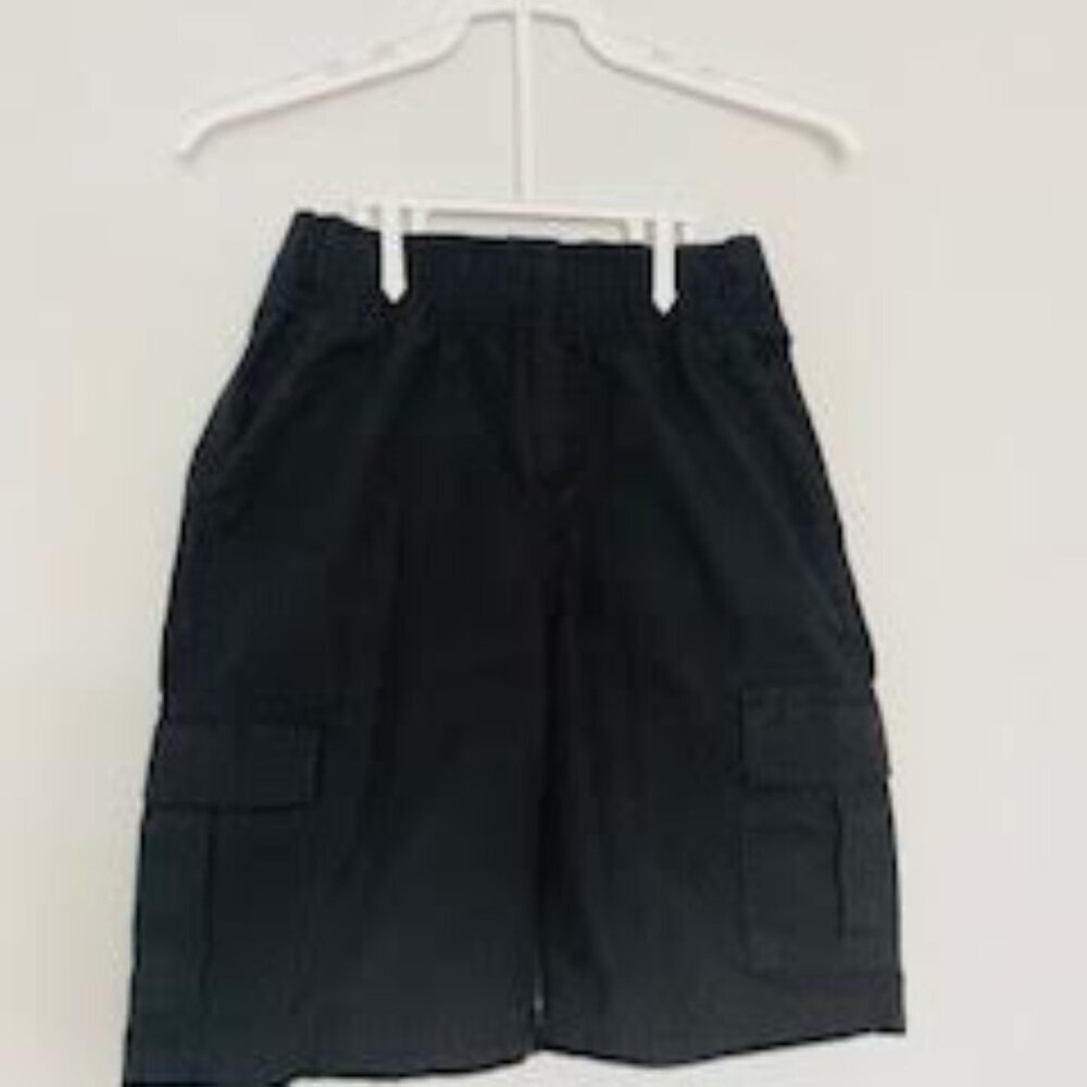 The Children’s Place Boys’ Pull-On Cargo Shorts – Size 6 (Washed Black)